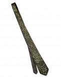 ASIAN STARS - Conjunto corbata y pañuelo bolsillo de seda pintado a mano - Diseño único