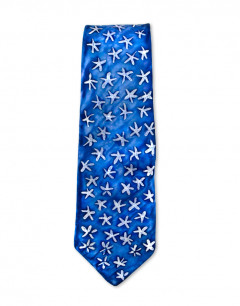 Starry night - Corbata de seda natural pintada a mano