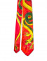 CHINESE DRAGON - Corbata y pañuelo de bolsillo de seda pintado a mano - Diseño único